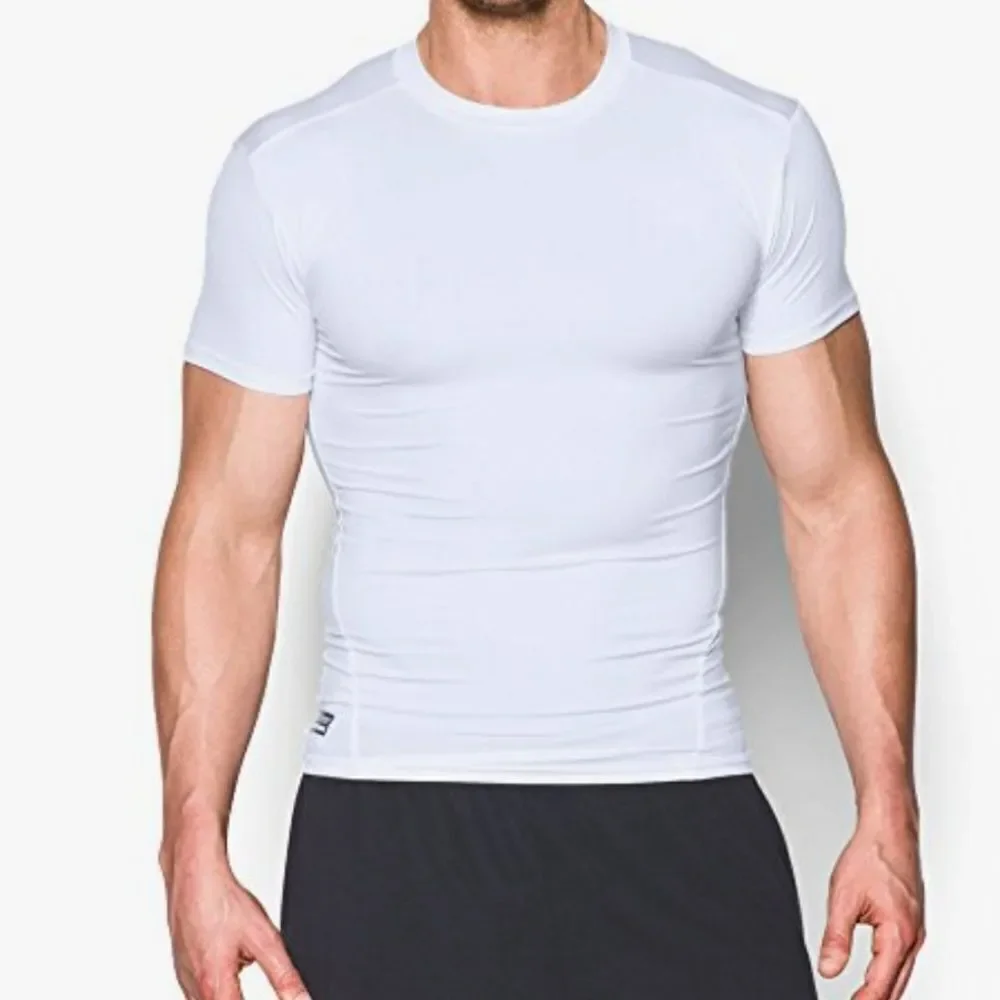 Under Armour Tactical Heat Gear White Compression Performance Shirt #6
